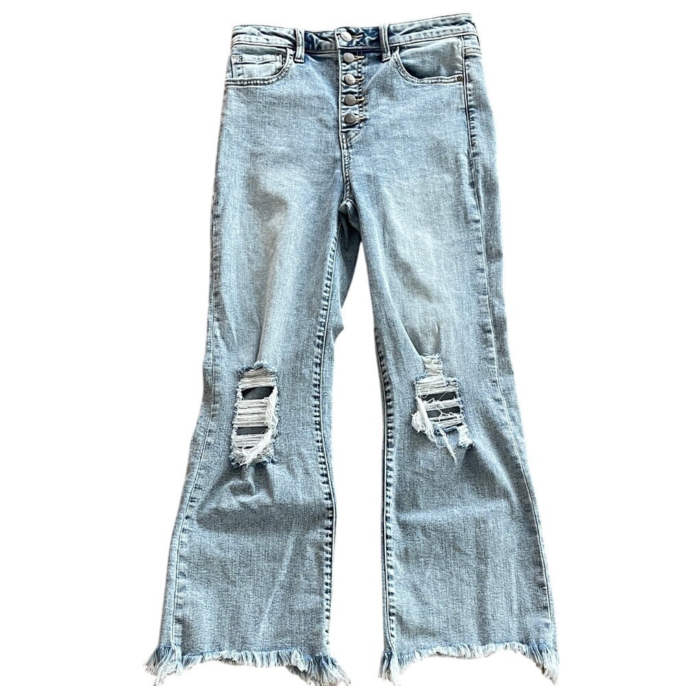 Harper Heritage High Rise‎ kick Crop Jeans 28